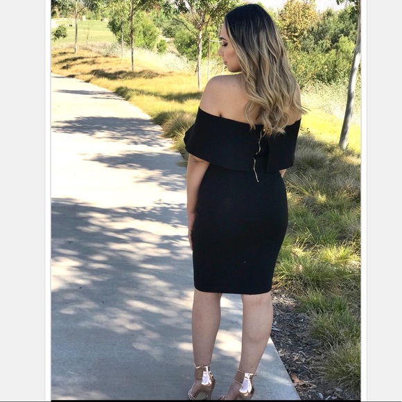 Amica Collection - Timeless Black Midi Dress - Picture 2 of 4